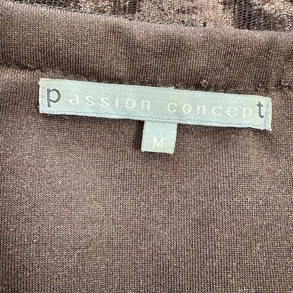 Passion Concepts Y2K Crushed Velvet Lace Beaded L/S V-Neck Top Whimsygoth Medium - Picture 6 of 6